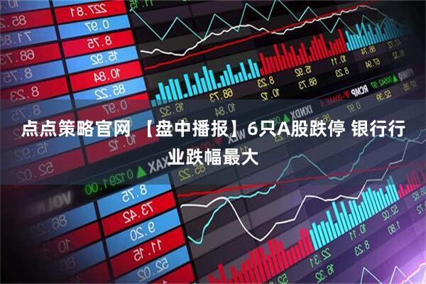 点点策略官网 【盘中播报】6只A股跌停 银行行业跌幅最大