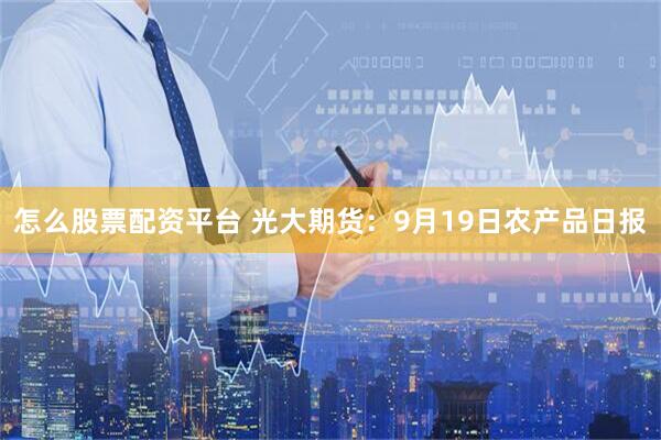 怎么股票配资平台 光大期货:9月19日农产品日报